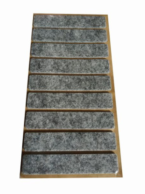 Podkładka filcowa szara, 15x80mm, 9 szt.