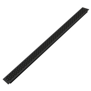 Kratka wentylacyjna duża, 60 x 800 mm, Czarny