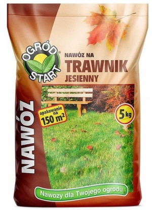 Nawóz jesienny do trawnika trawy murawy granulat granulowany 5kg