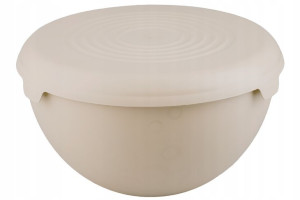 Miska + Pokrywka Na Sałatę Practic 19 Cm 1,5 L Beż