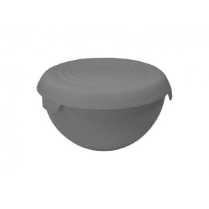 Miska Plastikowa Z Pokrywką Practic 24 Cm 3 L Szary