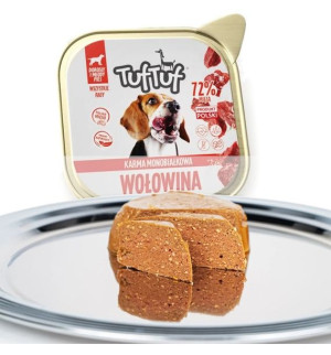 Bult Tuftuf Pasztet Karma Dla Psa Wołowina 300g