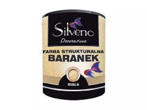 Farba Strukturalna Baranek Biała 10L Silveno