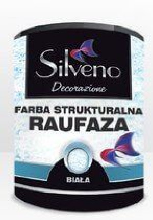 Farba Strukturalna Raufaza Biała 10L Silveno