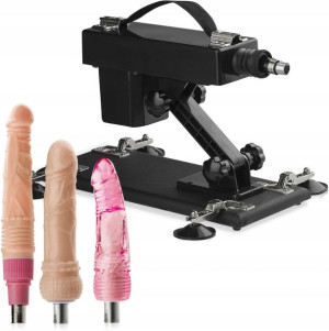 Sex Maszyna Wibrator 420 R/min + 3x Dildo Zestaw