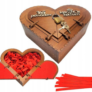 365 Powodów Dla Których Cię Kocham Box Serce