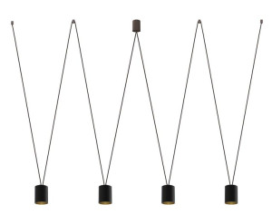 Lampa wisząca MORE TONE IV czarny, złoty