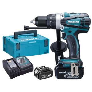 Wiertarko-wkrętarka Aku. Makita Ddf458rtj 18v Li-ion, 58/91 Nm 2x5.0 Ah
