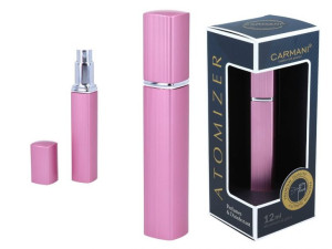 Atomizer - pojemnik karbowany na perfumy/płyn antybakteryjny - różowy