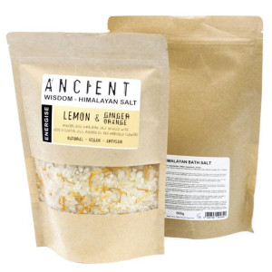 Sól himalajska Kąpielowa - Cytryna Imbir i Pomarańcz 500 g - Ancient Wisdom