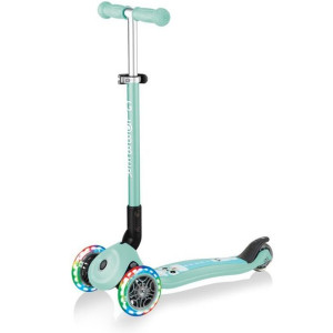 Hulajnoga 3-kołowa smj globber primo foldable lights lama miętowa 434-206
