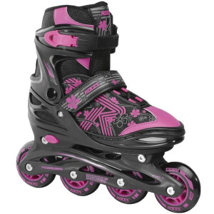 Łyżworolki roces jokey 3.0 girl czarno-różowe 400846 02