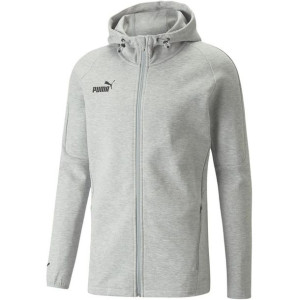 Bluza męska puma teamfinal casuals hooded jkt szara 657383 33