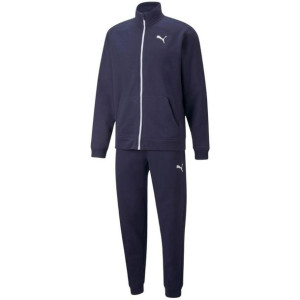 Dres męski puma train rain fav knitted tracksuit granatowy 521682 06