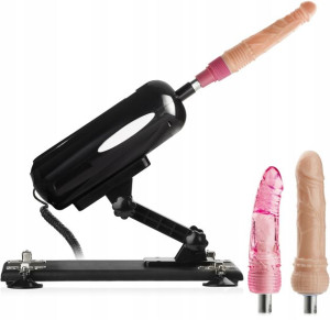 Sex Maszyna 420 Ruchów/min + Zestaw 3x Dildo Penis