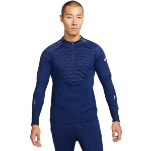 Bluza męska nike nk therma-fit strike drill top winter warrior granatowa dc