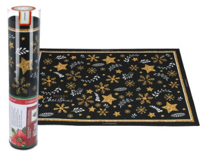 Podkładka na stół - Merry Christmas (czarne tło) (CARMANI)