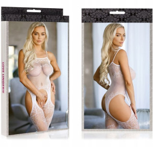 Sexy Bodystocking Opinający Kombinezon Z Dziurką