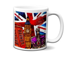 Ceramiczny Kubek Mrapol 300ml Podróże I Love London Londyn UK v3