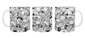 Ceramiczny Kubek Mrapol 300ml Podróże Travel Doodle