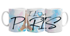 Ceramiczny Kubek Mrapol 300ml Podróże I Love Paris Paryż