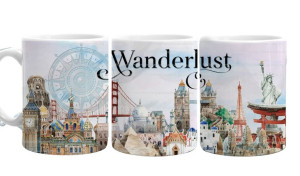 Ceramiczny Kubek Mrapol 300ml Podróże Wonderlust Miasta