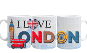 Ceramiczny Kubek Mrapol 300ml Podróże I Love London Londyn UK