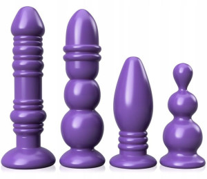 Zestaw Analnych Zabawek 4x Korek Dildo Anal Plug