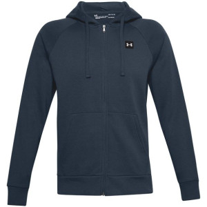 Bluza męska under armour rival fleece fz hoodie granatowa 1357111 408