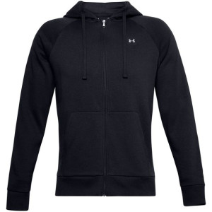 Bluza męska under armour rival fleece fz hoodie czarna 1357111 001