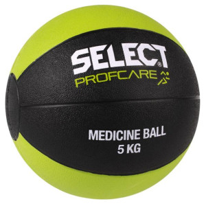 Piłka lekarska select 5 kg 2019 czarno-limonkowa 15891