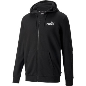 Bluza męska puma ess+ tape full-zip hoodie tr czarna 848768 01