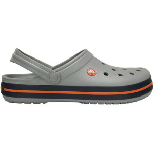 Chodaki męskie crocs crocband clog szaro-pomarańczowe 11016 01u