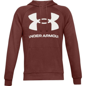 Bluza męska under armour rival fleece big logo hd brązowa 1357093 688