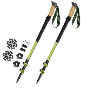Kijki trekkingowe spokey compass sv/li zielono-czarno-srebrne 929459