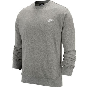 Bluza męska nike nsw club crew ft szara bv2666 063