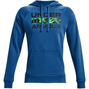 Bluza męska under armour rival flc signature hd ciemnoniebieska 1366363 432