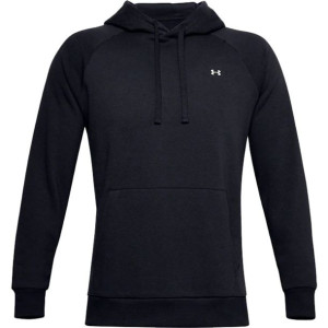 Bluza męska under armour rival fleece hoodie czarna 1357092 001