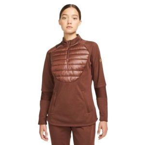 Bluza damska nike nk tf pad academy drill top ww brązowa dc9166 273