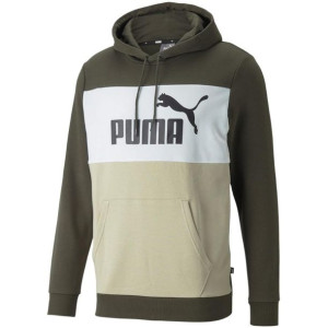 Bluza męska puma colorblock hoodie tr szaro-biało-beżowa 848772 64