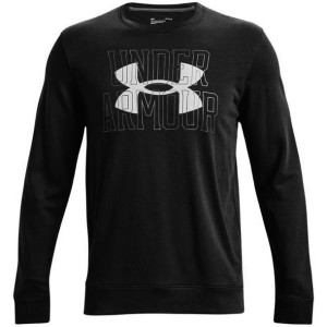 Bluza męska under armour ua rival terry logo crew czarna 1370391 001