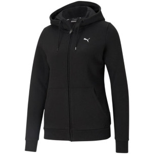 Bluza damska puma ess small logo full-zip czarna 586811 51
