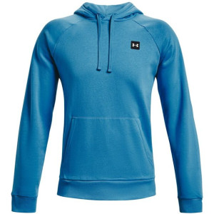 Bluza męska under armour rival fleece hoodie niebieska 1357092 422