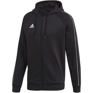 Bluza męska adidas core 18 fz hoody czarna ft8068