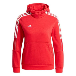 Bluza dla dzieci adidas tiro 21 sweat hoody czerwona gm7338