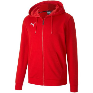 Bluza męska puma teamgoal 23 casuals hooded jacket czerwona 656708 01