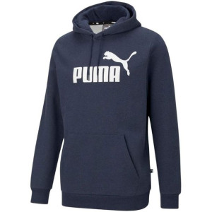 Bluza męska puma ess heather hoodie fl granatowa 586739 06