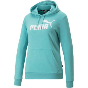 Bluza damska puma ess logo hoodie tr turkusowa 586797 61