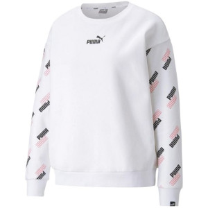 Bluza damska puma power aop crew biała 589532 02