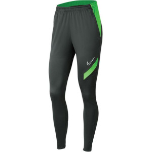 Spodnie damskie nike academy pro knit grafitowo-zielone bv6934 062